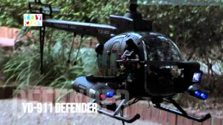 YD911 Defender Military Full Function 3 Channel RC Helicopter Gyro [upl. by Islehc]