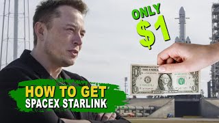 How To Get SpaceX Starlink Internet For 1 [upl. by Ruzich420]