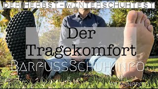 Die Testauswertung Tragekomfort allgemein – Barfußschuhe Test HerbstWinter 202223 [upl. by Jolda796]