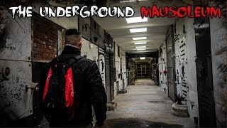 OPEN GRAVES FOUND EXPLORING A SCARY UNDERGROUND MAUSOLEUM [upl. by Notslar]