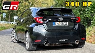 340HP GR YARIS has the PERFECT MODS  REVIEW on Autobahn [upl. by Amehsyt]