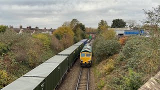 66548 4R97 Ipswich  Felixstowe 191124 [upl. by Idnas437]