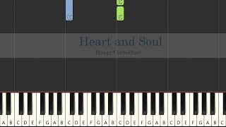 Heart and Soul  Hoagy Carmichael  Easy Piano [upl. by Hras]