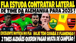 FLA ESTUDA CONTRATAÇÃO DE LATERAL DE CLUBE ALEMÃOJOGADOR SAINDO POR CAUSA DO FILIPE LUISE [upl. by Bello554]