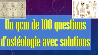 Un qcm de 100 questions dostéologie avec solutions pour identifier votre niveauBon courage [upl. by Timotheus]