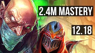 SINGED vs ZED MID  24M mastery 514 800 games  KR Diamond  1218 [upl. by Beach]