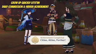 Citius Altius Fortius Achievement Daily QuestGrow Up Quickly LittlUn Genshin Impact Natlan [upl. by Suu199]