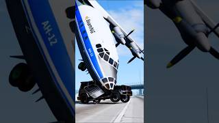 Car Falls OUT of The Plane🔥  BeamNGdrive shorts [upl. by Nibur]