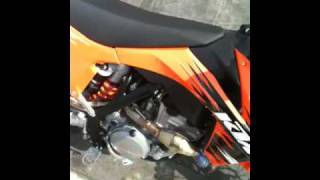 FMF look at the KTM 350 SXF with FMF 41 Megabomb system [upl. by Soelch]