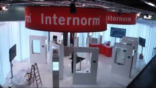 Internorm KonzernMessestand Aufbauarbeiten [upl. by Refinney209]