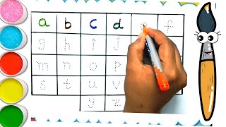 Lets learn small lettersabc learning for kids amp toddlersabc tracing [upl. by Katrine]