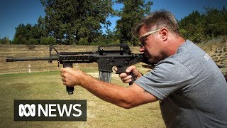 How does a bump stock work  ABC News [upl. by Nannerb]