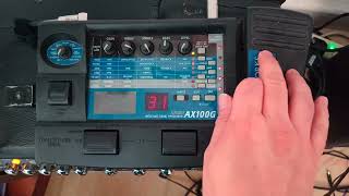 Korg ToneWorks AX100G Guitar Effects Processor Presets review [upl. by Kcirdehs]