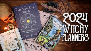 4 Witchy Planner Reviews  Flip Through Four 2024 Planners With Me  Magical Crafting [upl. by Eldora]