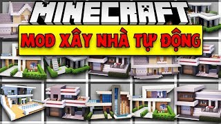 MINECRAFT MOD XÂY NHÀ TỰ ĐỘNG VỪA NHANH VỪA TIỆN LỢI [upl. by Schultz]