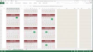 Custom Printable Calendar US in Excel [upl. by Bravar669]