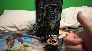 Neca Ultimate Aliens Blue Xenomorph Warrior Figure Review [upl. by Llerehc]