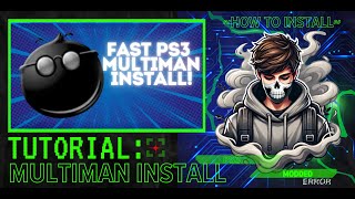 FAST PS3 MULTIMAN Install Tutorial [upl. by Ecnerual]