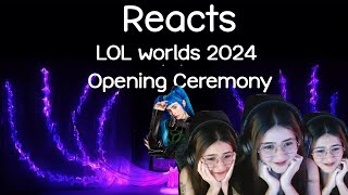 Reacts  LOL Worlds 2024 Opening Ceremony [upl. by Narad]