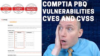 CompTIA PBQ Practice Question  Analyzing Vulnerabilities CVEs CVSS  Security CASP CySA [upl. by Alywt]