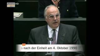 Bundestag Erste Sitzung nach der Deutschen Einheit am 04101990 [upl. by Odnama]