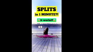 How to do a Split Super Easy 1 Minute Trick flexibility [upl. by Airotna]