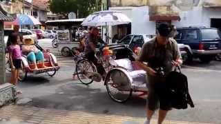 Penang George Town AllinOne Bicycle amp Trishaw Tour 35 hours [upl. by Zehc]