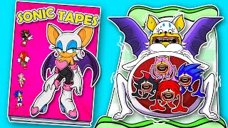 ❤️ Paper DIY ❤️ROUGE SONIC TAPES vs Paper DIY Game Book Which is More Fun DIY Sonic Tapes [upl. by Sirod]