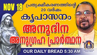 നവംബർ 18  കൃപാസനം അനുദിന അനുഗ്രഹ പ്രാർത്ഥന  Our Daily Bread പ്രത്യക്ഷീകരണത്തിന്റെ ഇരുപതാം വർഷം [upl. by Damick111]