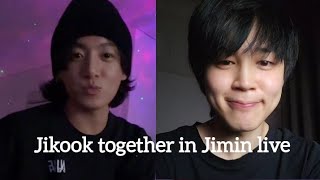 Jikook were together in Jimin’s live 2023  jikook moments [upl. by Didier]