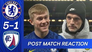 Lewis Hall and Tuchel React to Strong Win  Chelsea 51 Chesterfield  FA Cup  Post Match Reaction [upl. by Ham425]