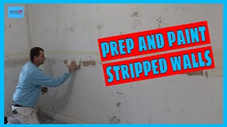 Prepare and paint after wallpaper removal [upl. by Oilcareh]