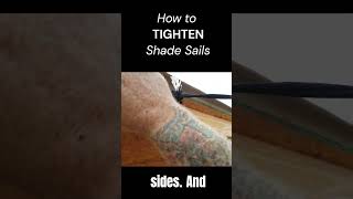 📖HOWTO 🛠️Install Quictent shade sails quictent shorts [upl. by Dorice]