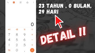 Cara Menghitung Umur Di Kalkulator Hp  Mudah [upl. by Valaria713]