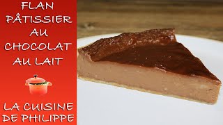 Flan pâtissier au chocolat au lait [upl. by Aserehc248]