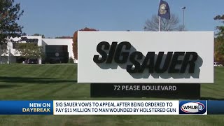 Sig Sauer vows to appeal after being ordered to pay 11 million to man wounded by holstered gun [upl. by Tillman]