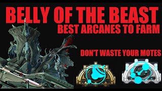 WARFRAME BELLY OF THE BEAST Arcane Guide BestWorst Loot To Farm  Review  Jade Shadows [upl. by Wally]