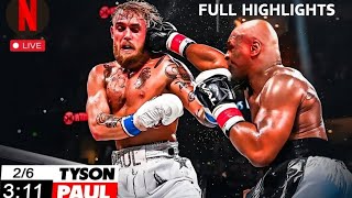 Jack Paul Vs Mike Tyson Full Fight HighlightsMike Tyson Win Highlights [upl. by Agripina881]