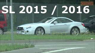 Mercedes Erlkönig SL Facelift 20152016 R321 on the road Nahaufnahmen auf der Straße [upl. by Ecirad]