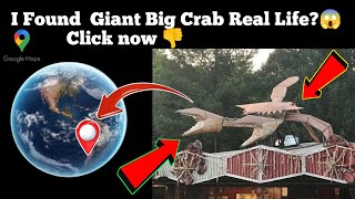 😱 I Found Giant Big Crab On Google Earth And Google Mapvhairalvideotrendingvideo worldmaps😱🙏 [upl. by Jacquelyn]