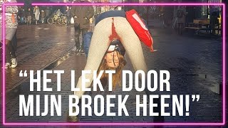 Emma Wortelboer lekt door op straat kutverhaal  Spuiten en Slikken [upl. by Varin]