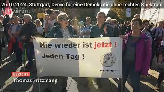 Stuttgart  Demo für eine Demokratie nach DDRVorbild [upl. by Fife]