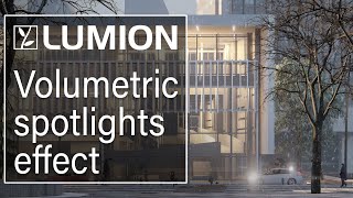 Lumion 12 tutorial Showing atmosphere with the volumetric spotlights effect [upl. by Lleral]