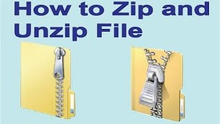 How to zip and unzip file bangla tutorial [upl. by Hgielsel]