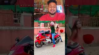 shortsfeed duet funny jitna khubsurat gadi itna khubsurat girlfriend [upl. by Anyer269]