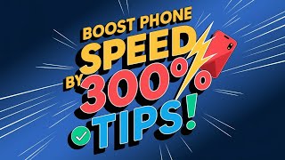 BOOST Phone SPEED by 300 yotubeshorts smartphone tech androidphone android shorts iphone [upl. by Swigart485]