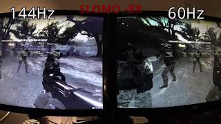 120Hz vs 144Hz in 240FPS Slow Motion [upl. by Senilec]