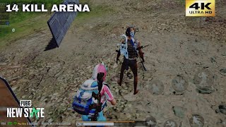 PUBG  NEW STATE MOBILE  GAME PLAY 4K 60FPS ARENA  POCO X6 PRO самый мощный [upl. by Idurt]