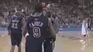 NBA dunks NBA  Lebron James vs Vince Carter vs Steve Franci [upl. by Schilit33]