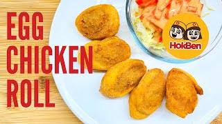 Resep Egg Chicken Roll Hokben  Resep Anti Gagal [upl. by Thilda]